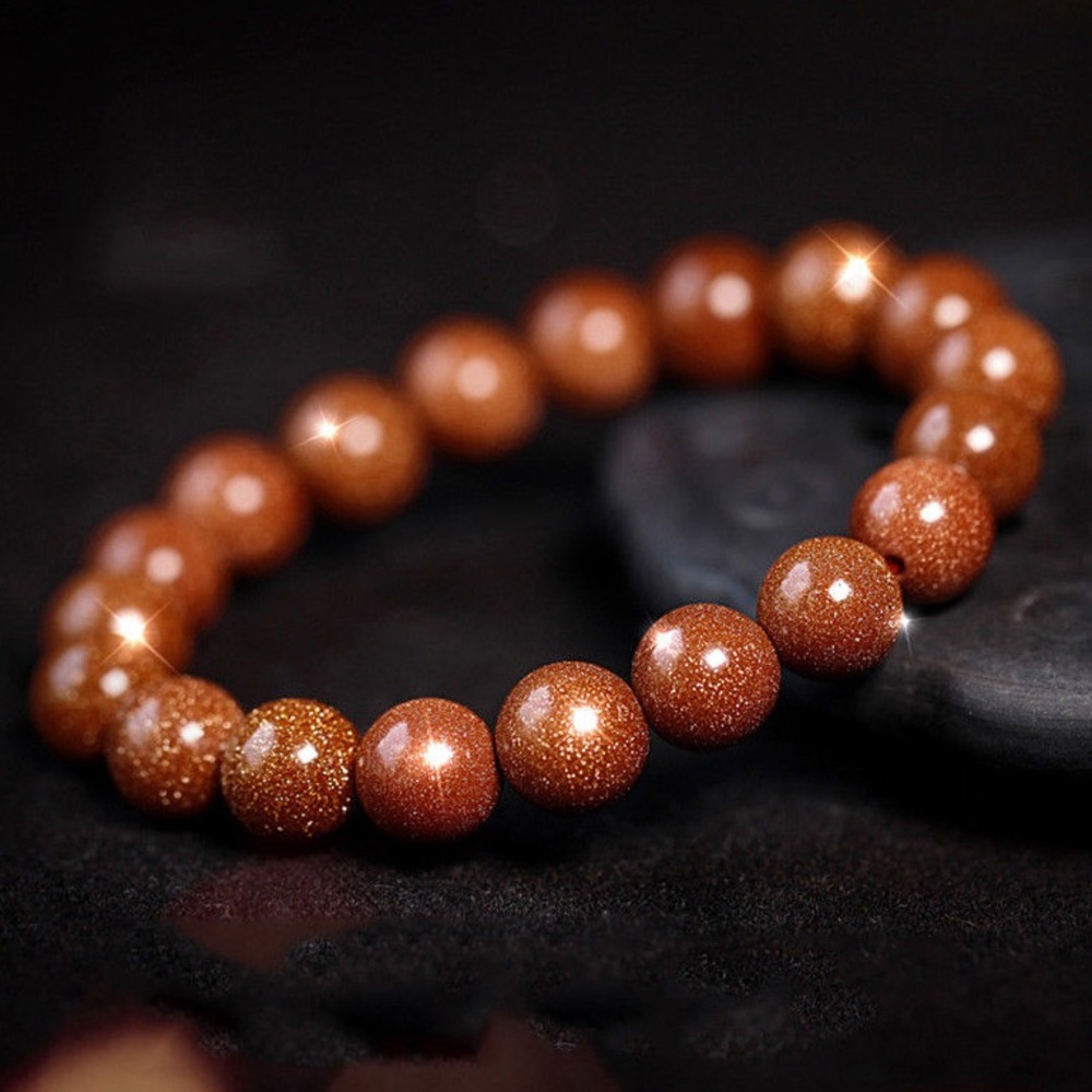 🆕New Gold Sandstone 8mm Healing Gemstone Bracelet